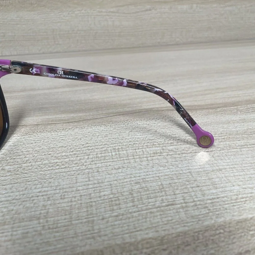 Carolina Herrera Sunglasses SHE‎ 687 0G73 Shiny Brown / Gradient Brown 54 mm